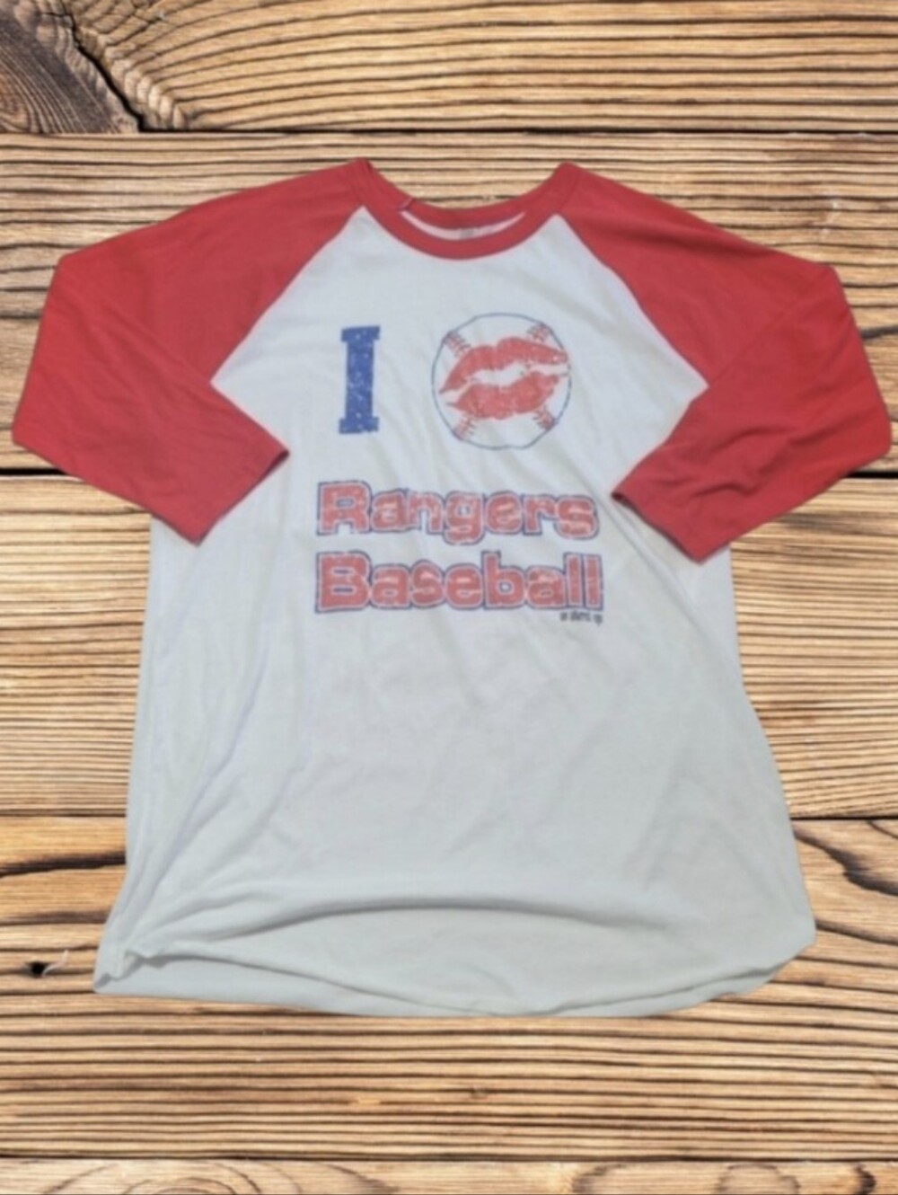 TEXAS RANGERS WOMENS 3/4 SLEEVE SHIRT